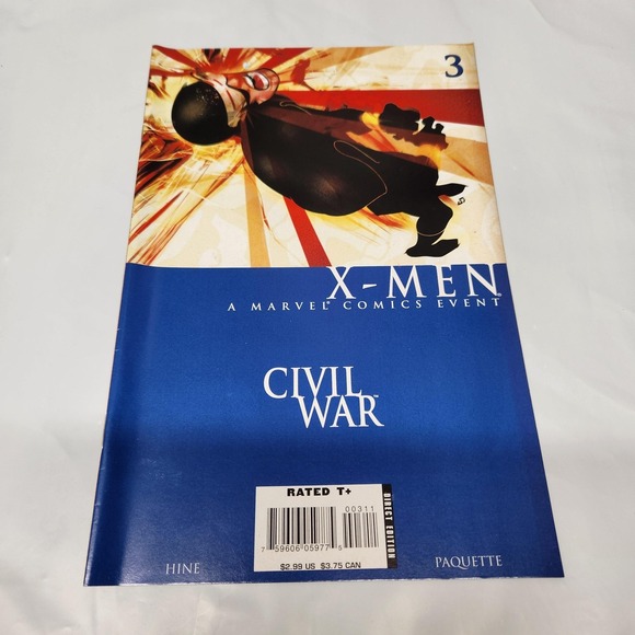 Marvel Comics X-Men Civil War #1-4 2006 Comic Book Lot - Picture 3 of 5